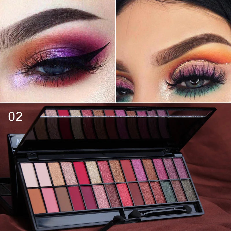 Eyeshadow Palette with Brush Matte